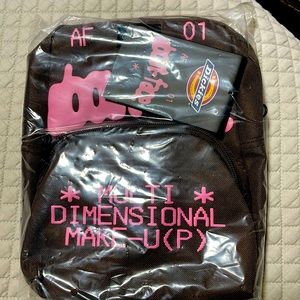 Mini backpack brown and pink